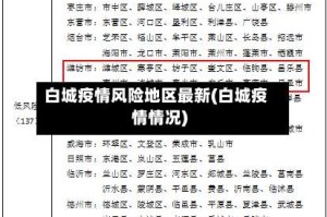 白城疫情风险地区最新(白城疫情情况)