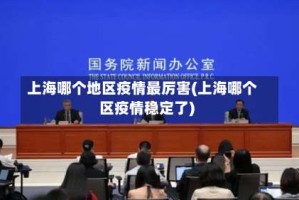 上海哪个地区疫情最厉害(上海哪个区疫情稳定了)