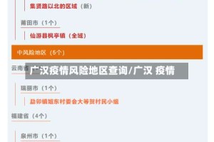 广汉疫情风险地区查询/广汉 疫情