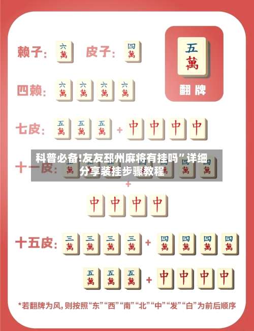 科普必备!友友邳州麻将有挂吗	”详细分享装挂步骤教程-第1张图片