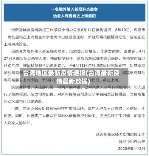 台湾地区最新疫情通报(台湾最新疫情最新数据)-第1张图片