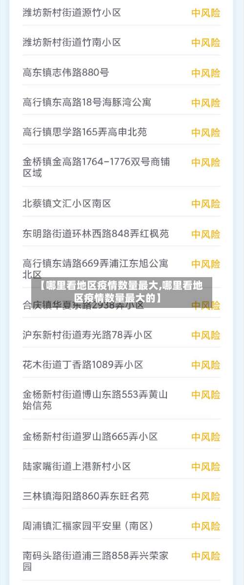 【哪里看地区疫情数量最大,哪里看地区疫情数量最大的】-第1张图片